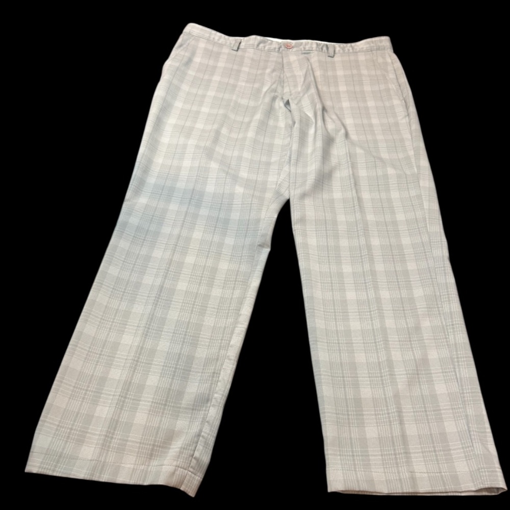 Greg Norman Collection Gray Plaid Dress Pants